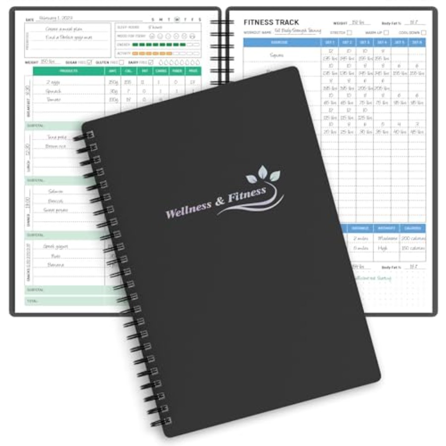 Health Wellness Login - Wellness Planner and Fitness Log -
