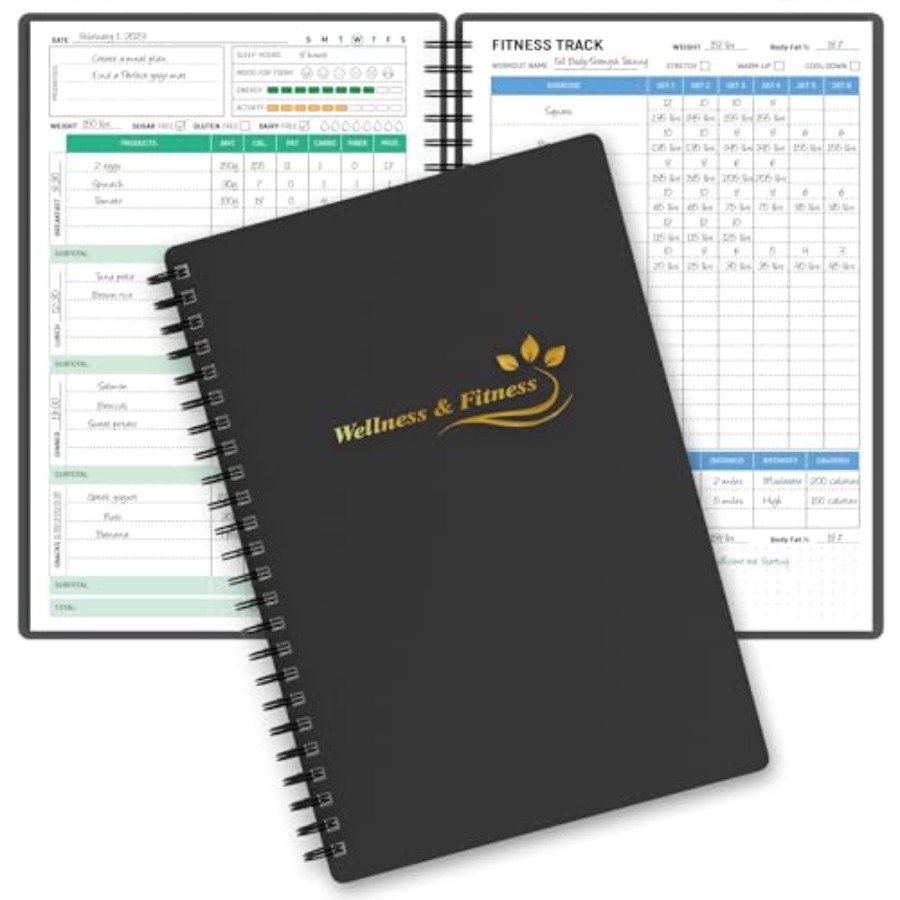 Health Wellness Login - Wellness Planner and Fitness Log -