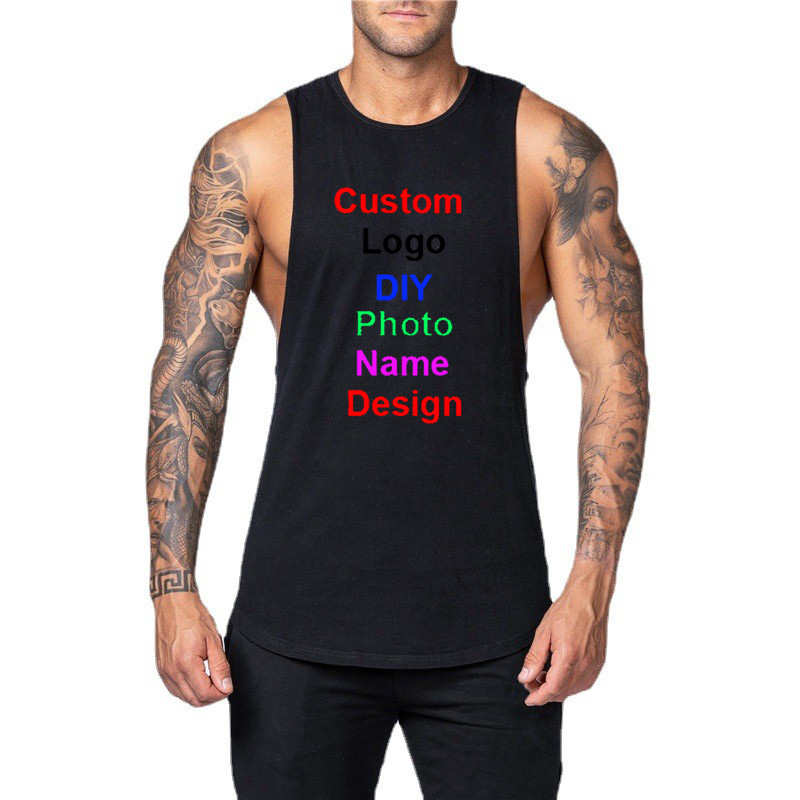 Health Wellness And Fitness - DIY Customized Logo Brand Gym Tank