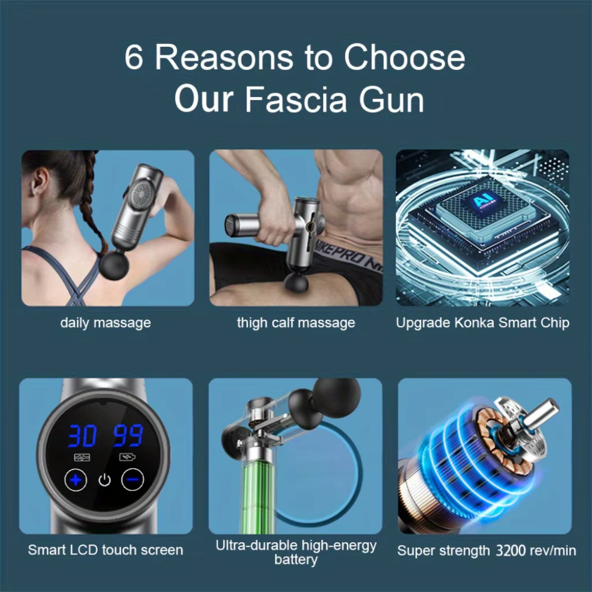 Portable Fascia Gun Vibration  – Health Wellness And Fitness Bewertung und Preis
